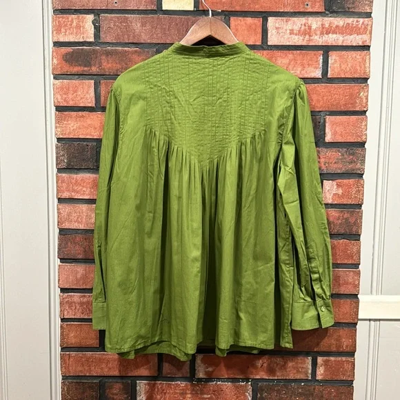 liz claiborne green blouse - Picture 3 of 8